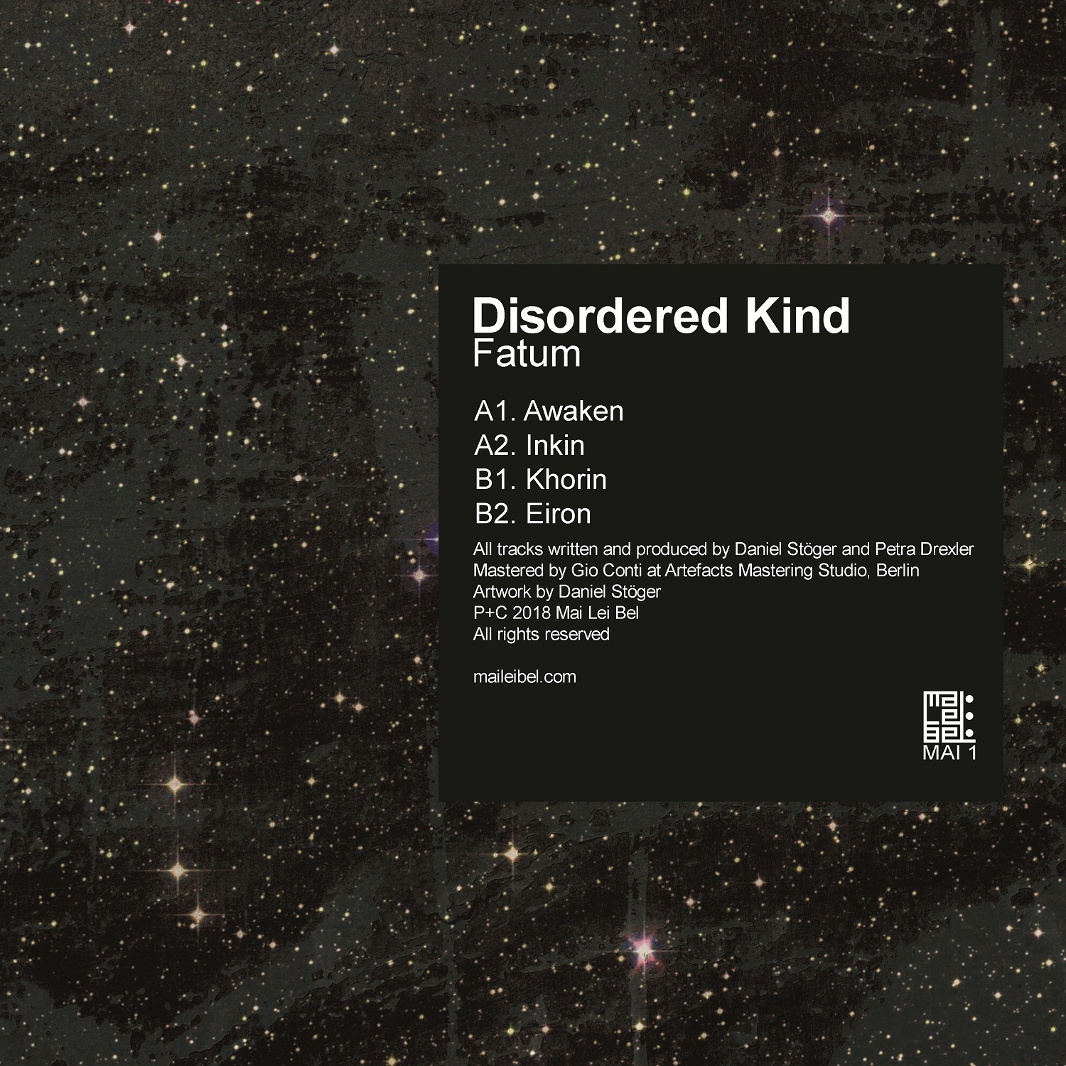 Disordered Kind "Fatum" - EP [Multicoloured 12" vinyl]