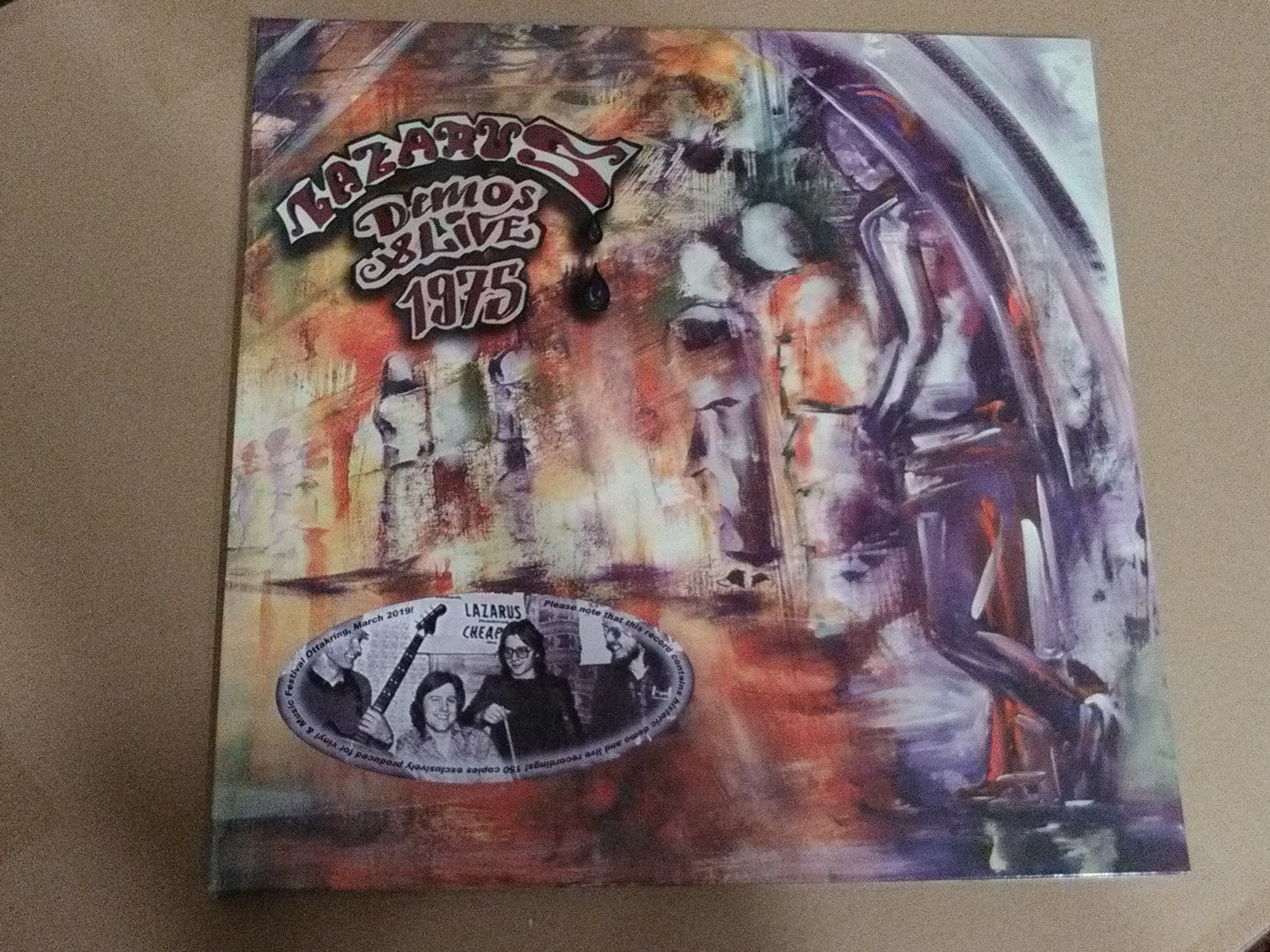 Lazarus – Demos & Live 1975 - Artist's Edition 2022 (Black Vinyl, White Label plus a Red Vinyl copy)