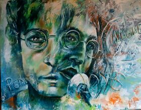 "John Lennon" - limited Print on Canvas