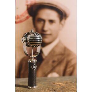 silver microphone